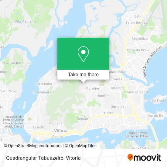 Quadrangular Tabuazeiro map