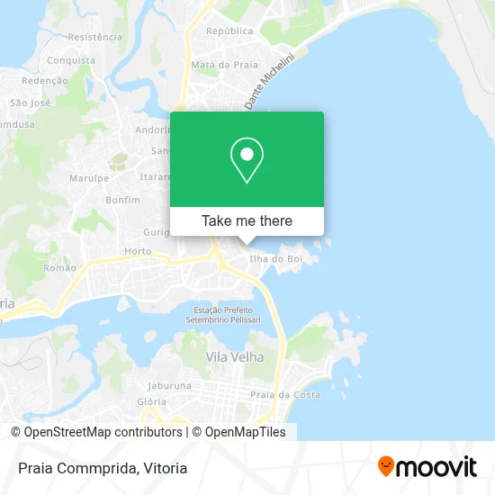 Praia Commprida map