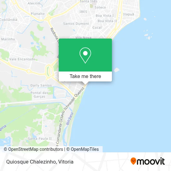 Quiosque Chalezinho map