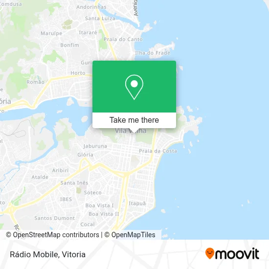 Rádio Mobile map