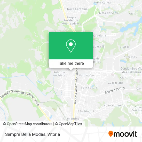 Sempre Bella Modas map