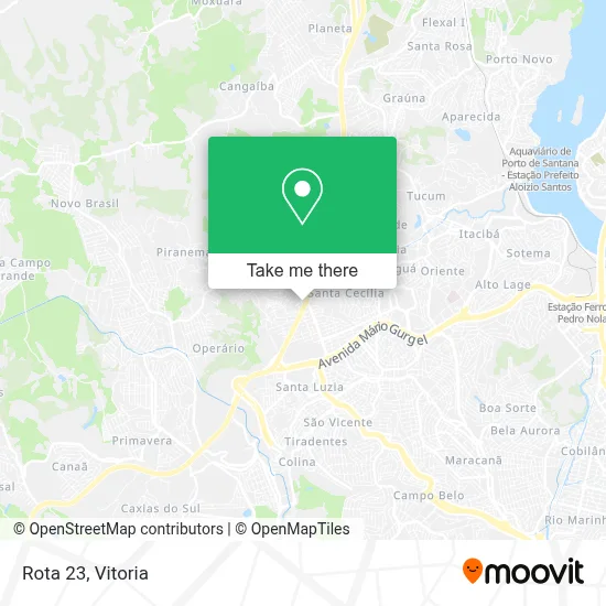 Rota 23 map