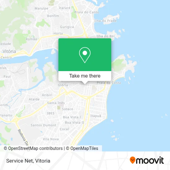 Service Net map