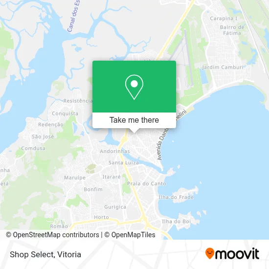 Shop Select map
