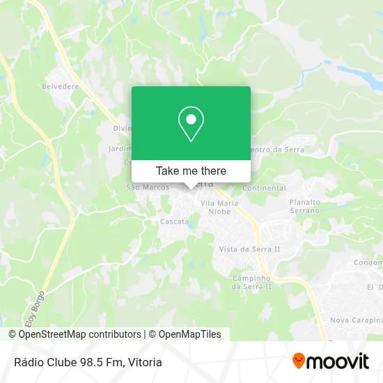 Rádio Clube 98.5 Fm map