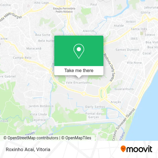 Roxinho Acai map