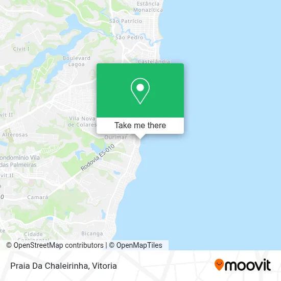 Praia Da Chaleirinha map