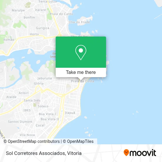 Sol Corretores Associados map