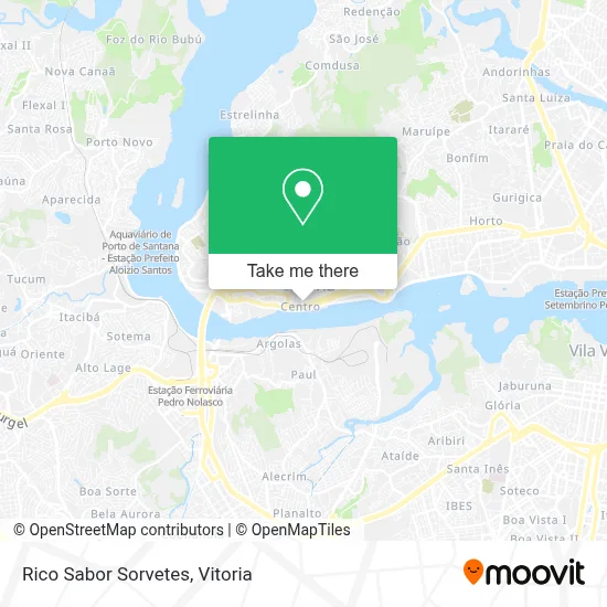 Rico Sabor Sorvetes map