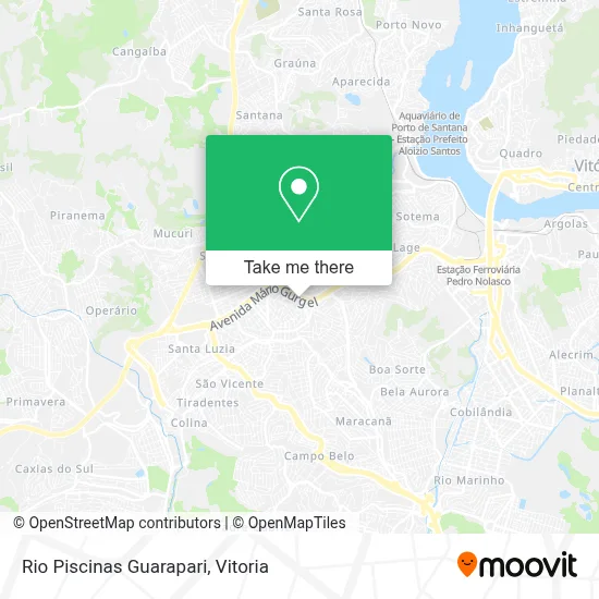 Rio Piscinas Guarapari map