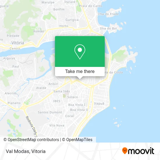 Val Modas map