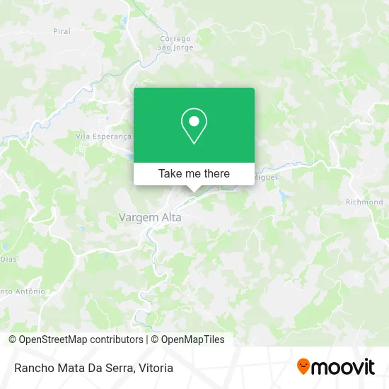 Rancho Mata Da Serra map
