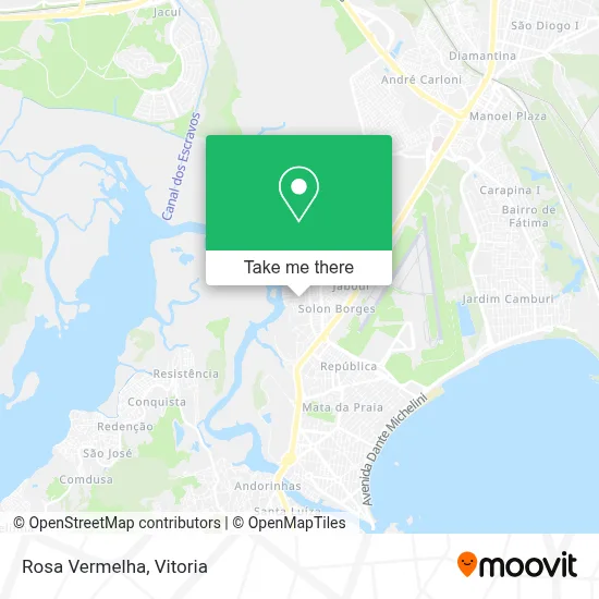 Rosa Vermelha map
