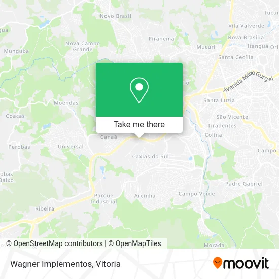 Wagner Implementos map