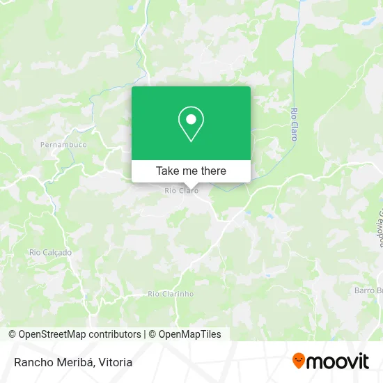 Rancho Meribá map