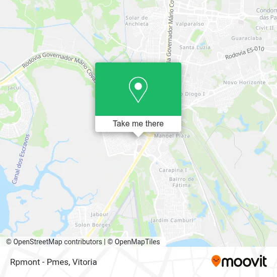 Rpmont - Pmes map