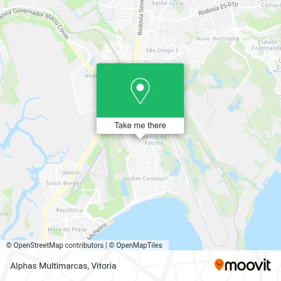 Alphas Multimarcas map