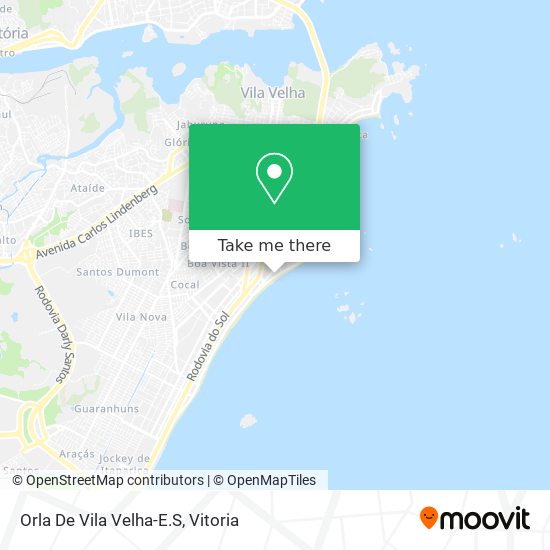 Orla De Vila Velha-E.S map