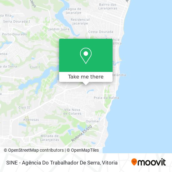 SINE - Agência Do Trabalhador De Serra map
