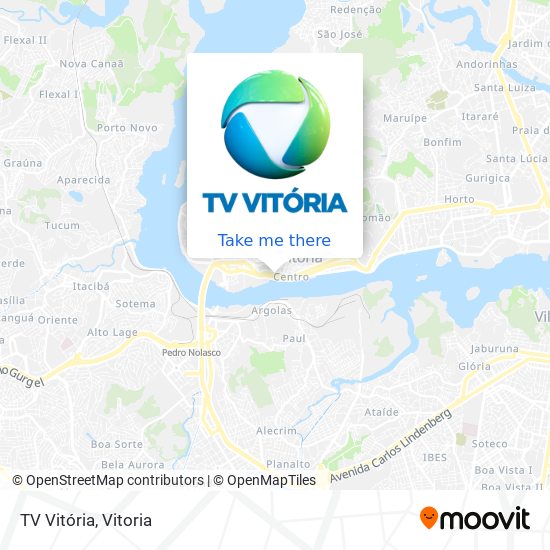 TV Vitória map