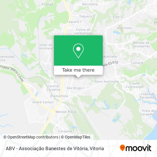 Mapa ABV - Associação Banestes de Vitória
