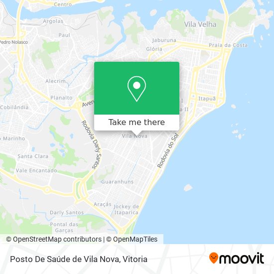 Mapa Posto De Saúde de Vila Nova