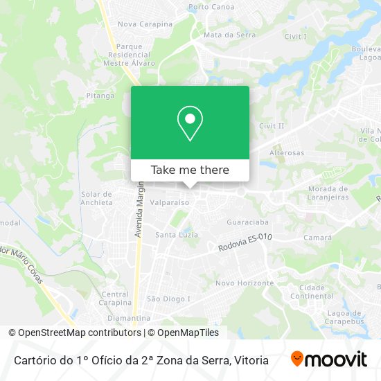 Cartório do 1º Ofício da 2ª Zona da Serra map