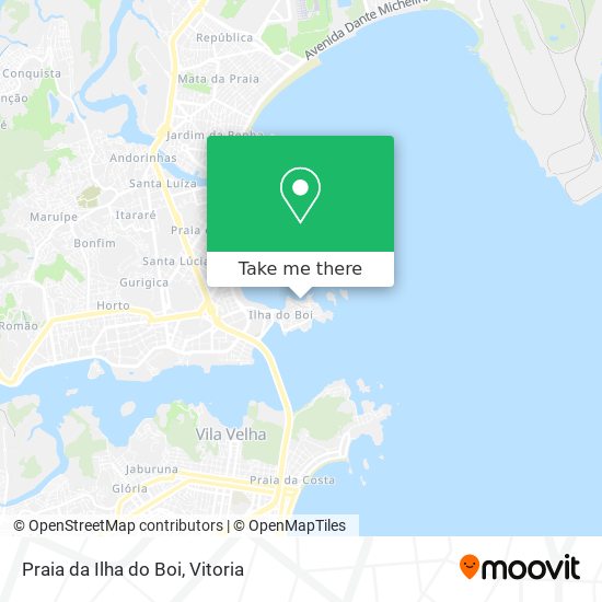 Praia da Ilha do Boi map