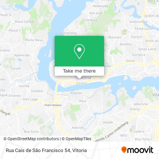 Mapa Rua Cais de São Francisco 54