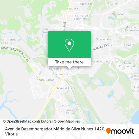 Avenida Desembargador Mário da Silva Nunes 1420 map