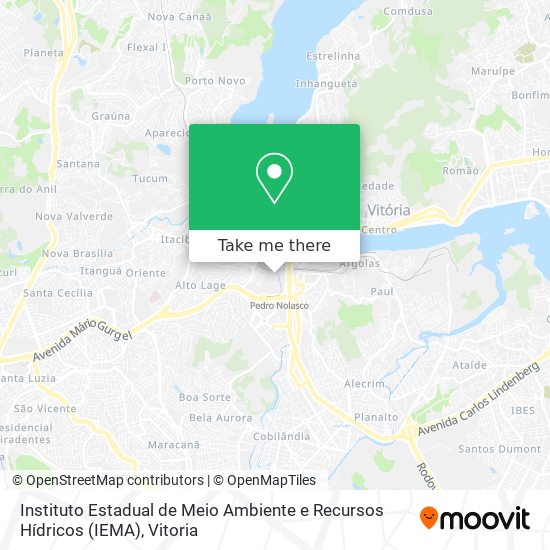 Instituto Estadual de Meio Ambiente e Recursos Hídricos (IEMA) map