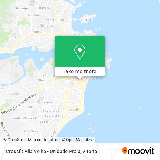 Mapa Crossfit Vila Velha - Unidade Praia