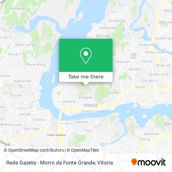 Rede Gazeta - Morro da Fonte Grande map