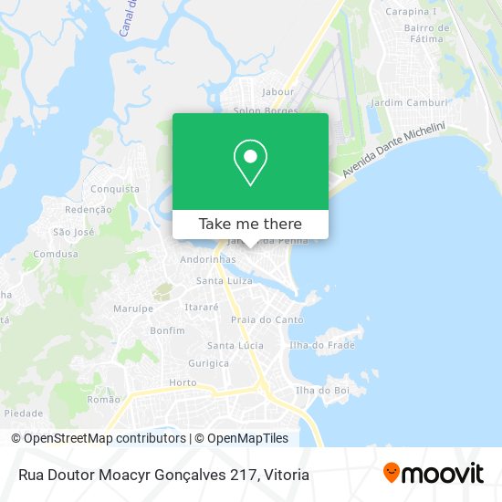 Mapa Rua Doutor Moacyr Gonçalves 217