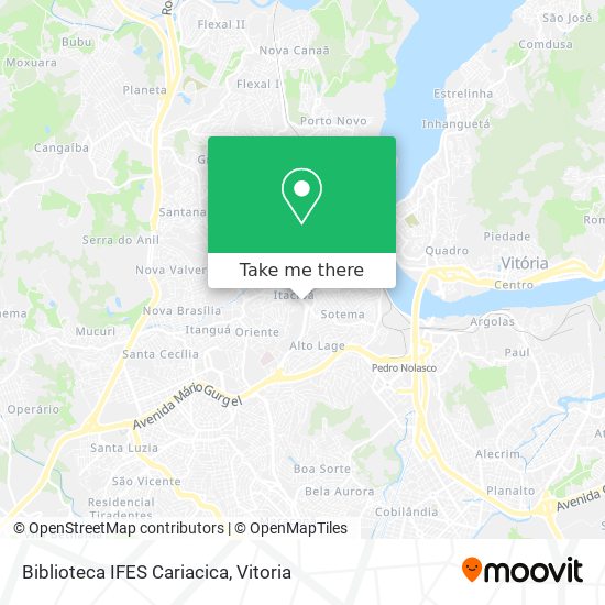 Biblioteca IFES Cariacica map