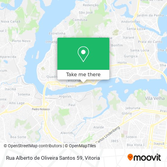 Mapa Rua Alberto de Oliveira Santos 59