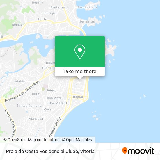 Praia da Costa Residencial Clube map