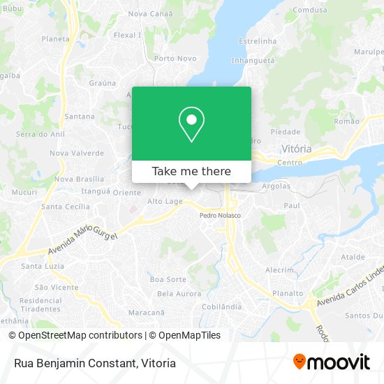 Rua Benjamin Constant map