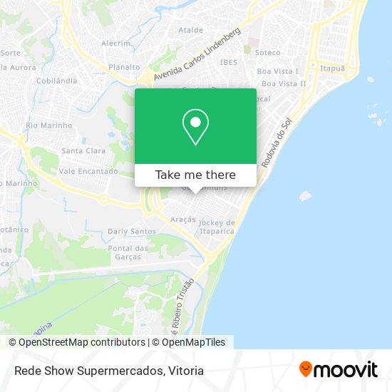 Rede Show Supermercados map