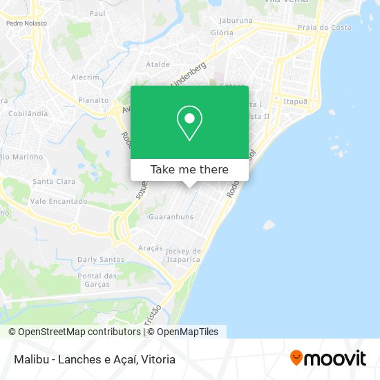 Malibu - Lanches e Açaí map