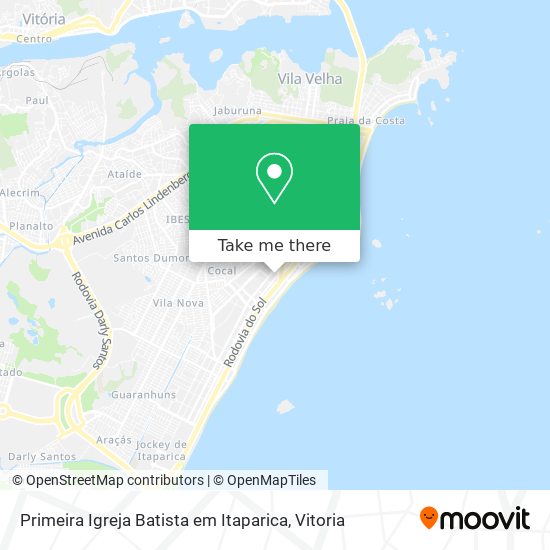 Primeira Igreja Batista em Itaparica map