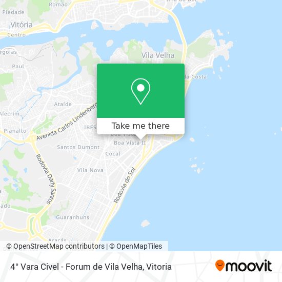 Mapa 4° Vara Civel - Forum de Vila Velha