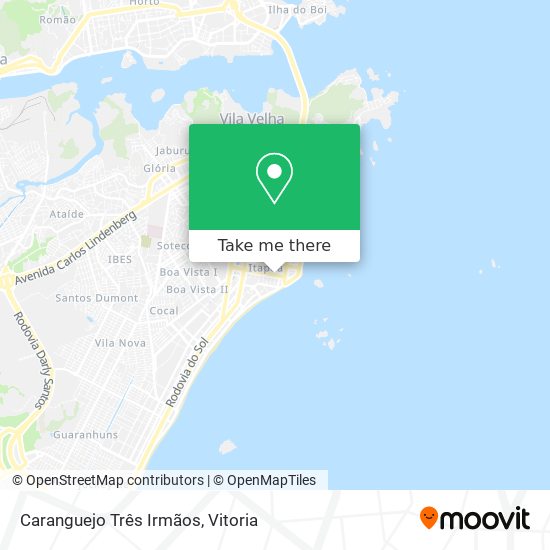 Mapa Caranguejo Três Irmãos