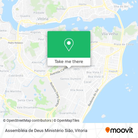 Assembléia de Deus Ministério Sião map