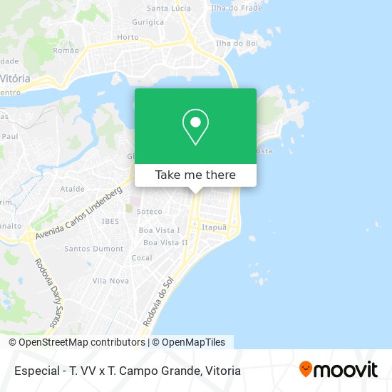 Mapa Especial - T. VV x T. Campo Grande