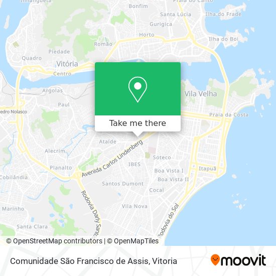 Comunidade São Francisco de Assis map