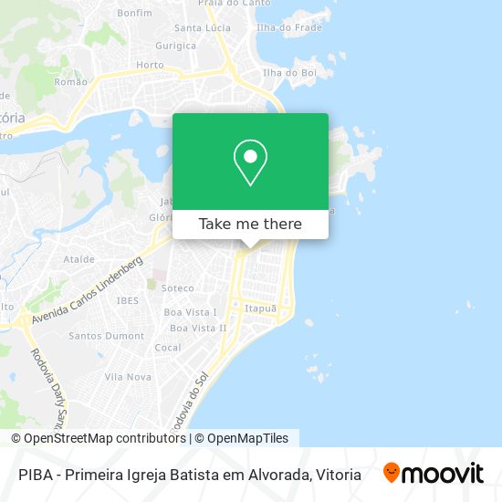 PIBA - Primeira Igreja Batista em Alvorada map
