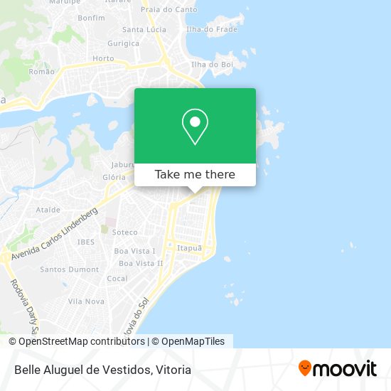 Belle Aluguel de Vestidos map