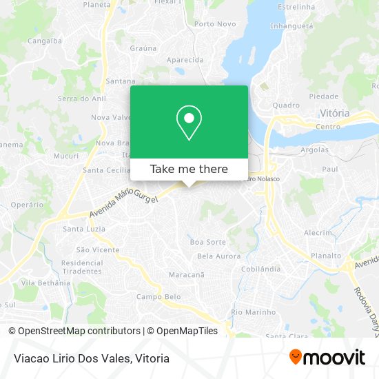 Viacao Lirio Dos Vales map