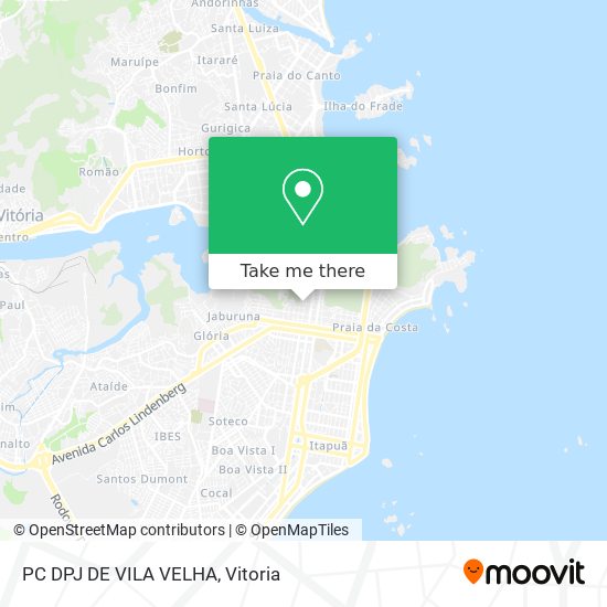 PC DPJ DE VILA VELHA map